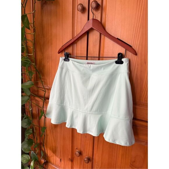 Tommy Bahama Mint Green Golf Ruffle Skort SZ L - Picture 4 of 10